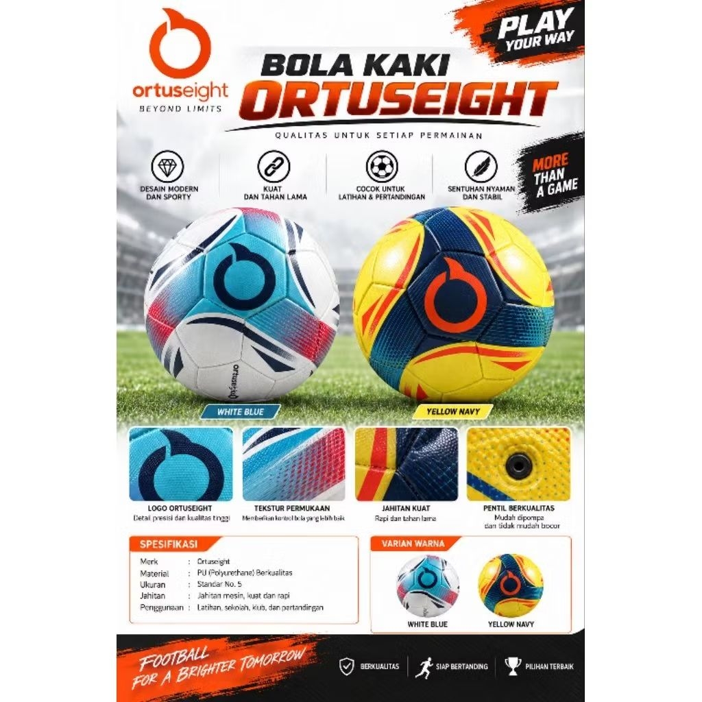 Bola Kaki Ortuseight / Sepak Bola Kaki Ortuseight Size 5