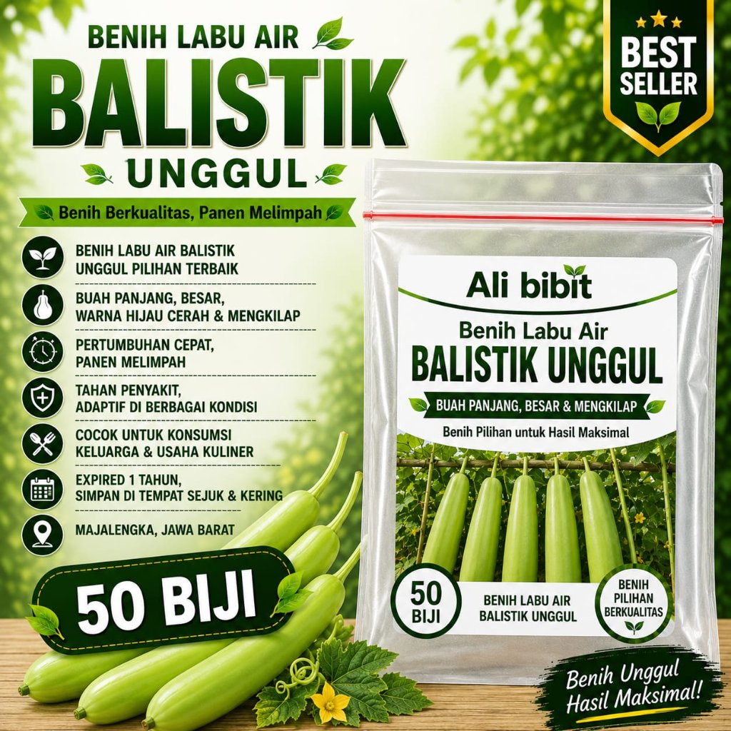 50 Butir> Biji Benih Labu Air Balistik /Labu Air> Bibit Labu Air> Bonus benih