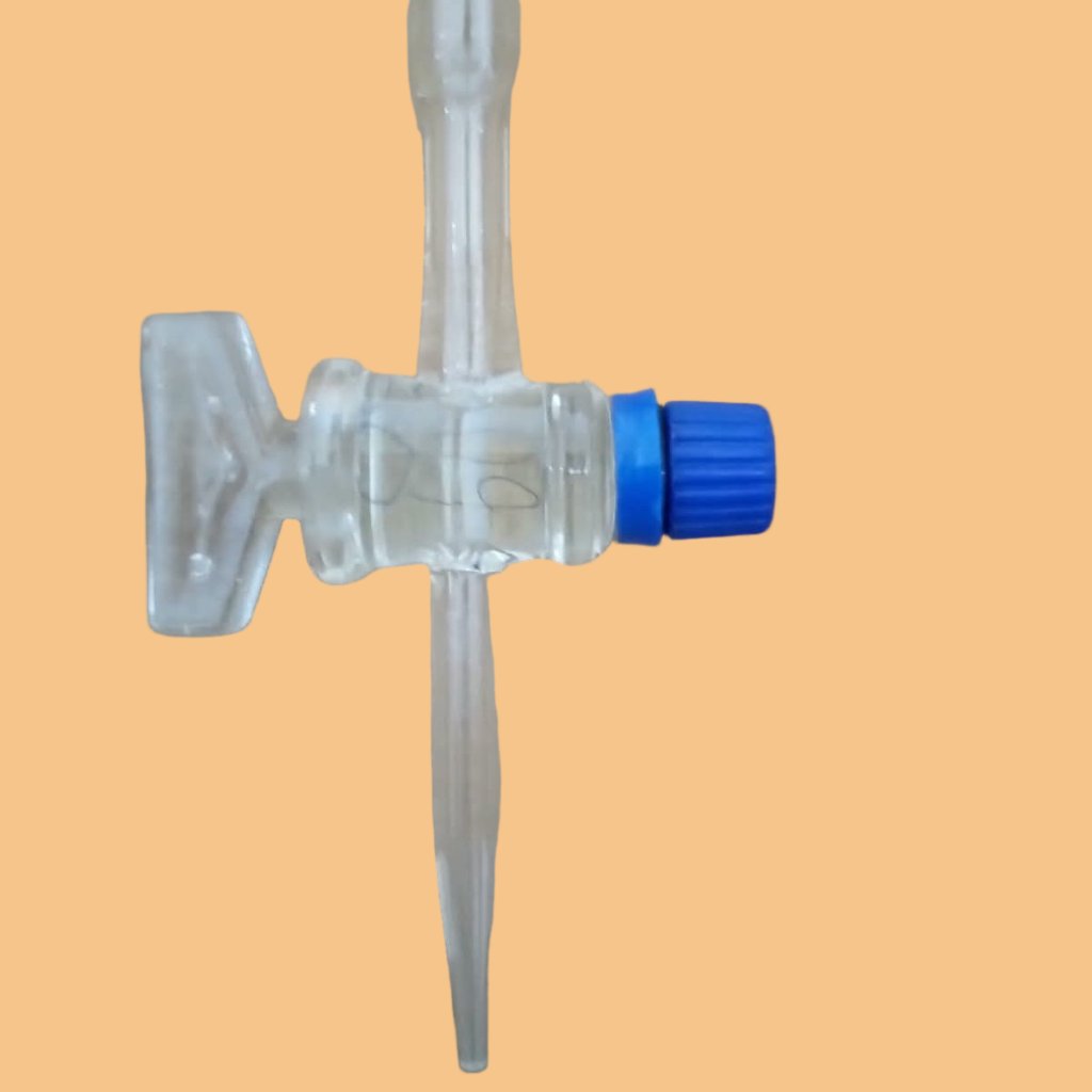 Buret Kap 25 ml, Clear, Kran Kaca , PYREX, Borosilicate