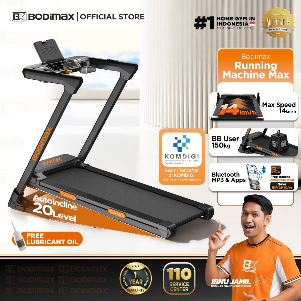 Bodimax Running Machine Treadmill
