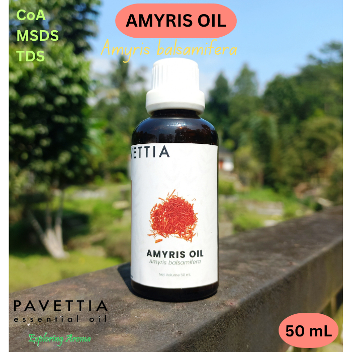 50 ml - Amyris oil - Minyak amyris (Amyris balsamifera) - Essential oil / Minyak atsiri