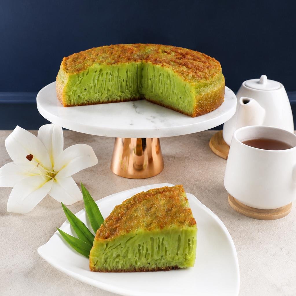 BIKA AMBON PANDAN Holland Bakery Indonesia Ukuran 15cm Bika Ambon Pandan ukuran 15cm