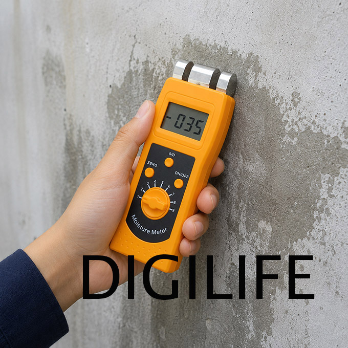 Concrete Moisture Meter DM200C Tembok Beton Digital Wall DM-200C Measuring Moisture Content Slabs Sc