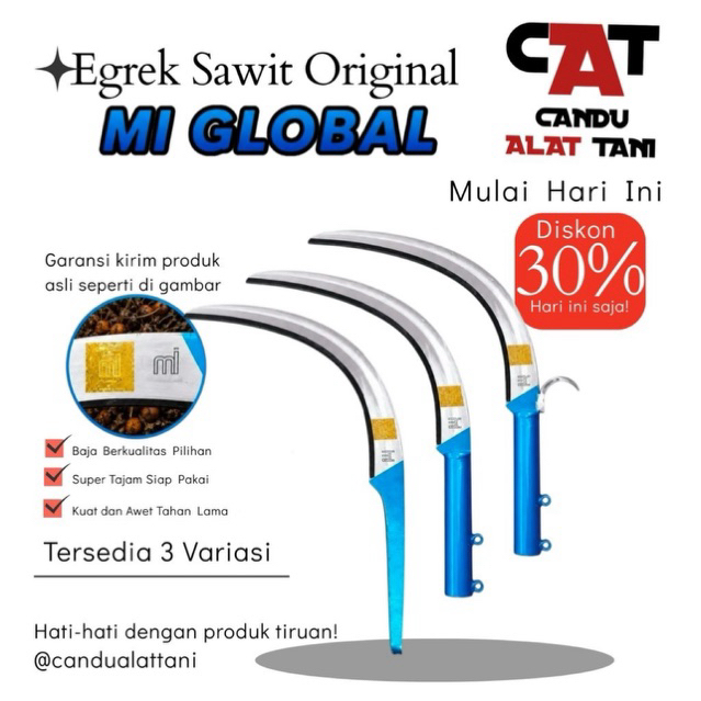 EGREK SAWIT MI GLOBAL SIAP DIPAKAI TANPA PERLU DI ASAH LAGI