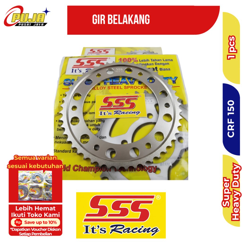 Gear sss Gir sss belakang 428 CRF 150 Original SSS
