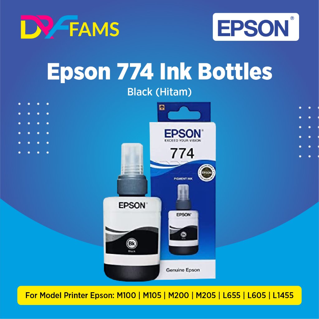 TINTA PRINTER- EPSON 774 BLACK 140ML- L655 L605 L1455