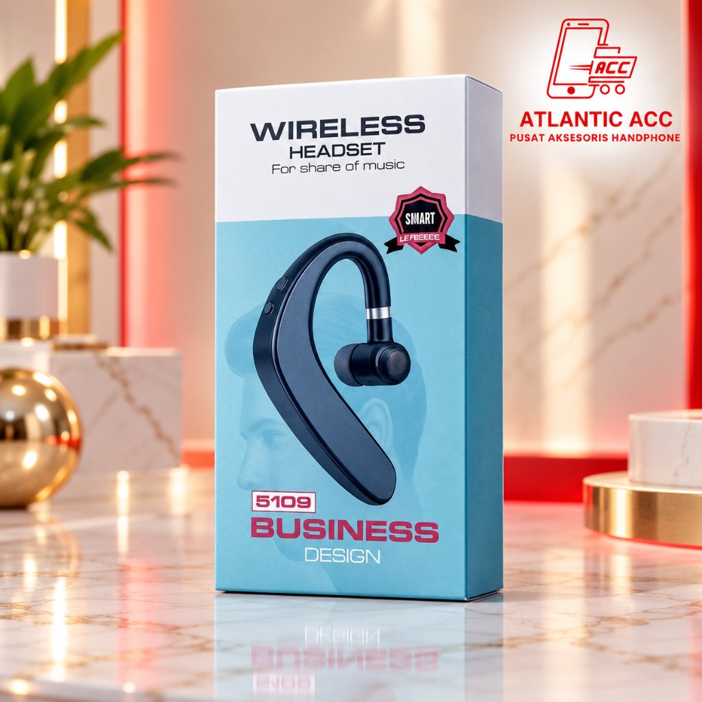 ATLANTIC - S109 Handsfree Headset Bluetooth S109 Wireless Handsfree S109 Earphone Bluetooth S109