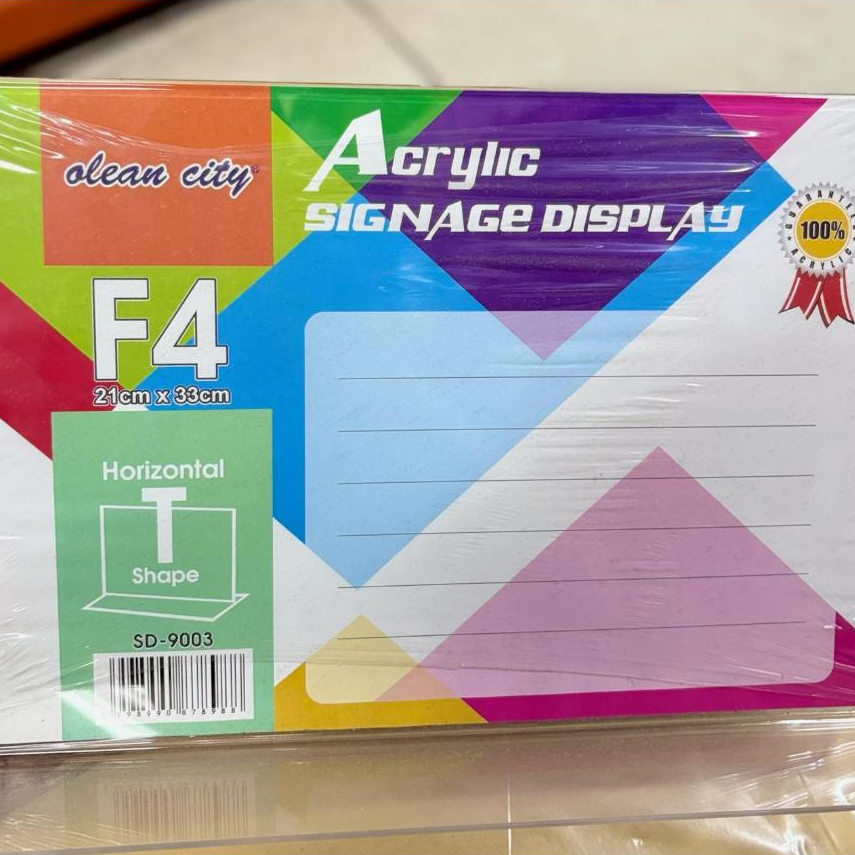 Olean City Acrylic Display F4 (T Terbalik H) SD-9003