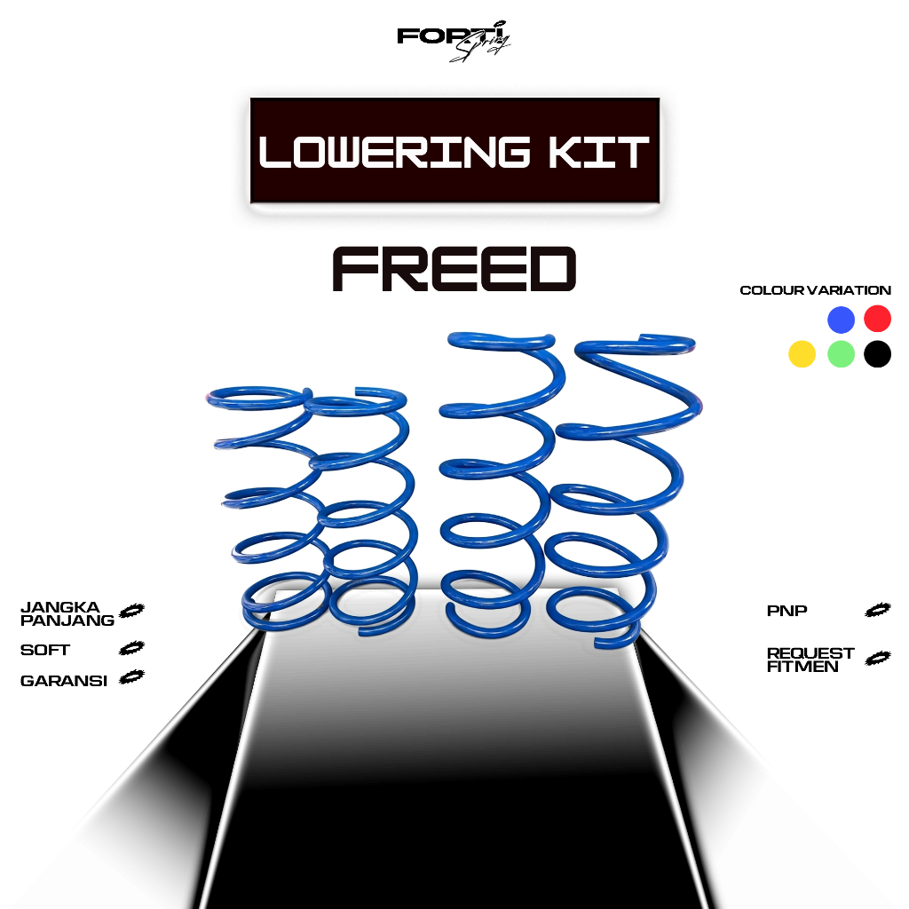 Per Ceper Mobil / Lowering Kit [PNP] Honda Freed Depan&Belakang / Per Ceper Custom Nyaman&Empuk