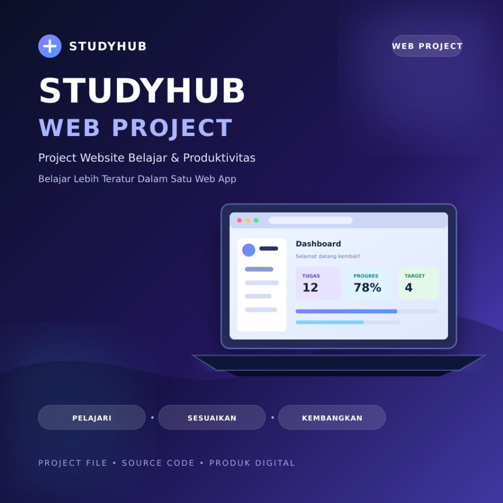 StudyHub Web Project | Source Code Website Belajar | Project File Lengkap