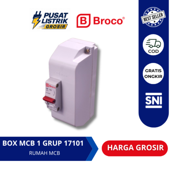 (GROSIR) Broco Box MCB 1 Group | 17101 MCB Box 1 Group Original