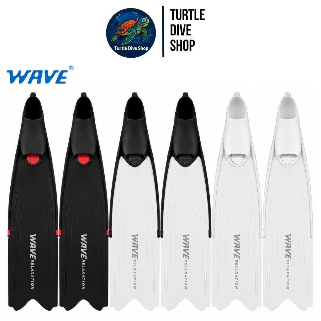 Long Fin Wave Freediving Spearfishing Kaki Katak Long Fins