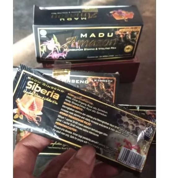 Madu Ginseng Siberia 1 Box isi 5 Sachet - Komposisi Alami, Pengiriman Cepat