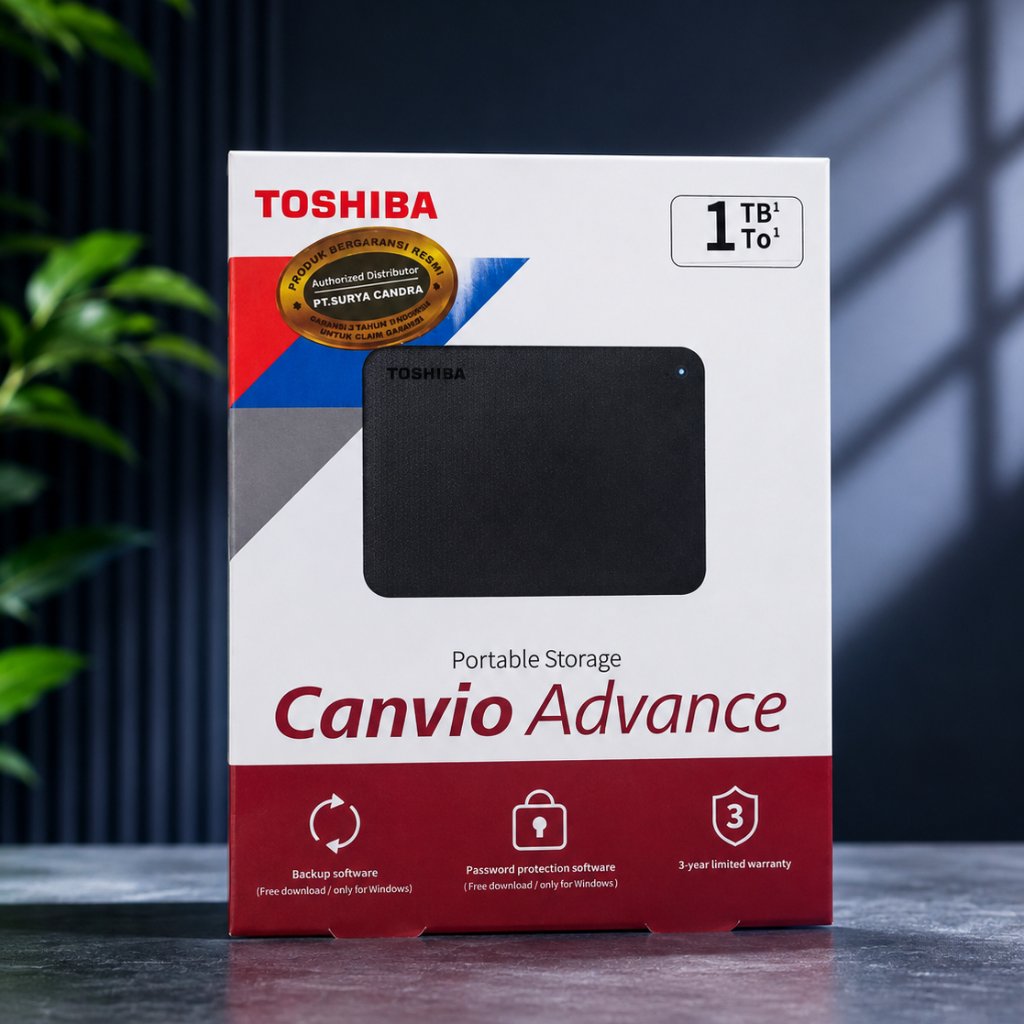 HD EXTERNAL TOSHIBA 1 TB CANVIO ADVANCE - HARDDISK EXTERNAL