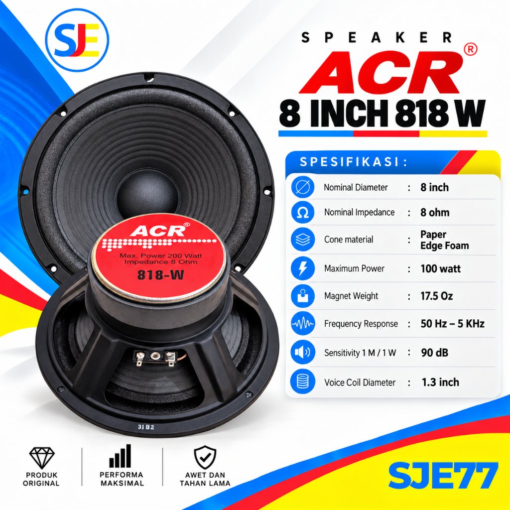Speaker ACR 8" 818 W / Speaker ACR 8 inch C 810 DFH