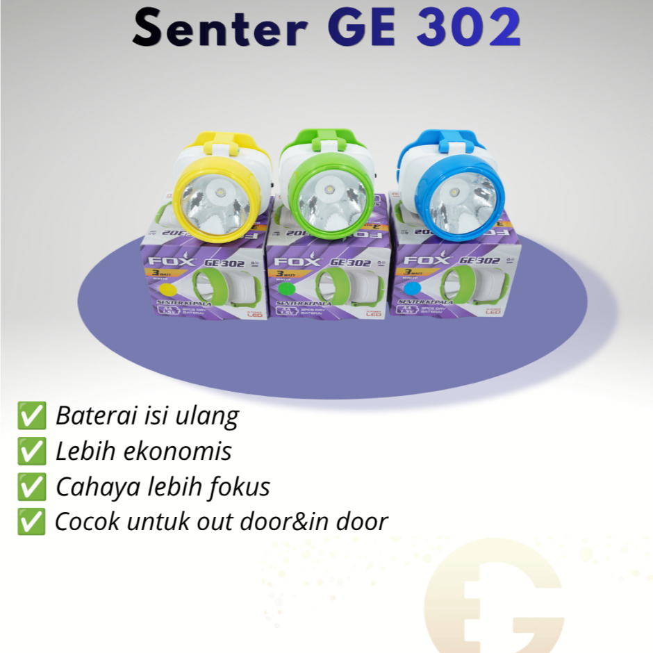 SENTER KEPALA GE 302 FOX