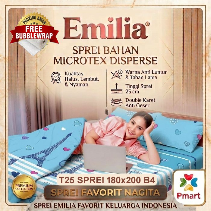 SPREI BONITA 180x200 EMILIA BANTAL 4 / SPREI BONITA KING EMILIA BANTAL 4 / SEPRAI BONITA KING B4