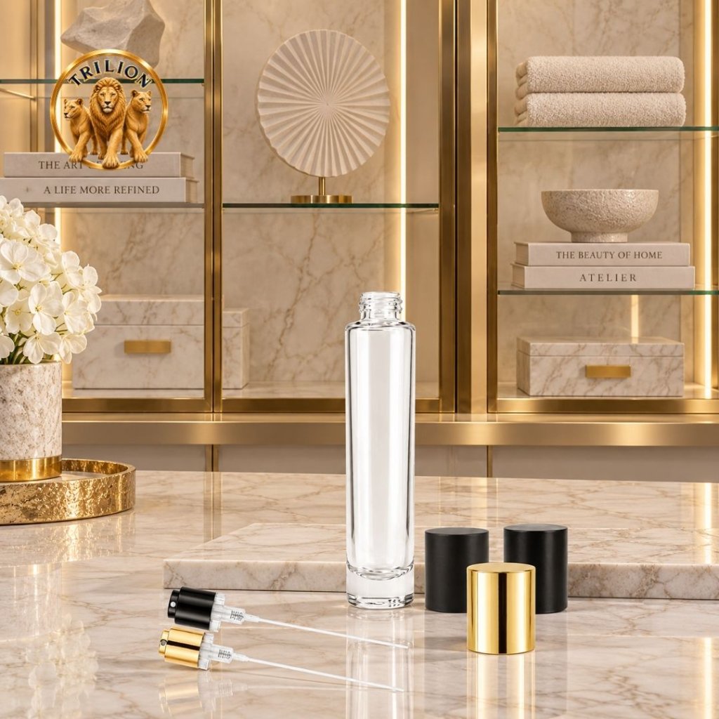 SET Botol Parfum Semi Press Lilin Tutup Lilin Plastik 30 ml + Easy Pump EROPA Continuous Spray | TL