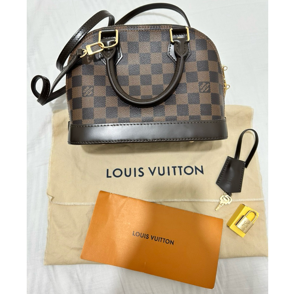 Like New LV Alma BB Damier Complete Set