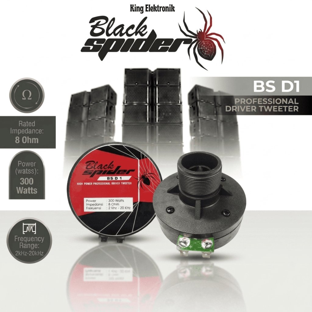 Driver Tweeter Black Spider BS D1 300 Watt