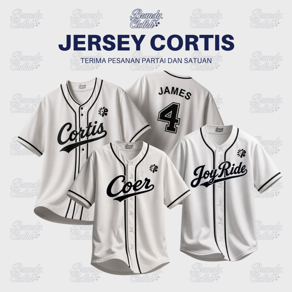 Jersey Baseball Dewasa CORTIS K-Pop Edition | Free Custom Bordir