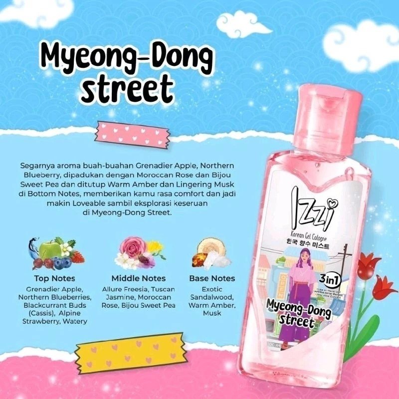 Izzi Korean Gel Cologne 100 ml | Parfum Gel dari Izzi