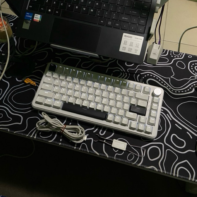 Keyboard Mekanik 75% Ajazz AK820 V2 Monochrome second pemakaian