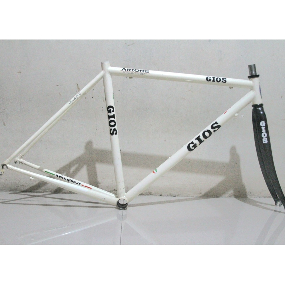 Frameset Chromoly Gios Airone 700c Size 48, Roadbike, Fork Carbon, Cr-mo | Classic Italian Road Bike
