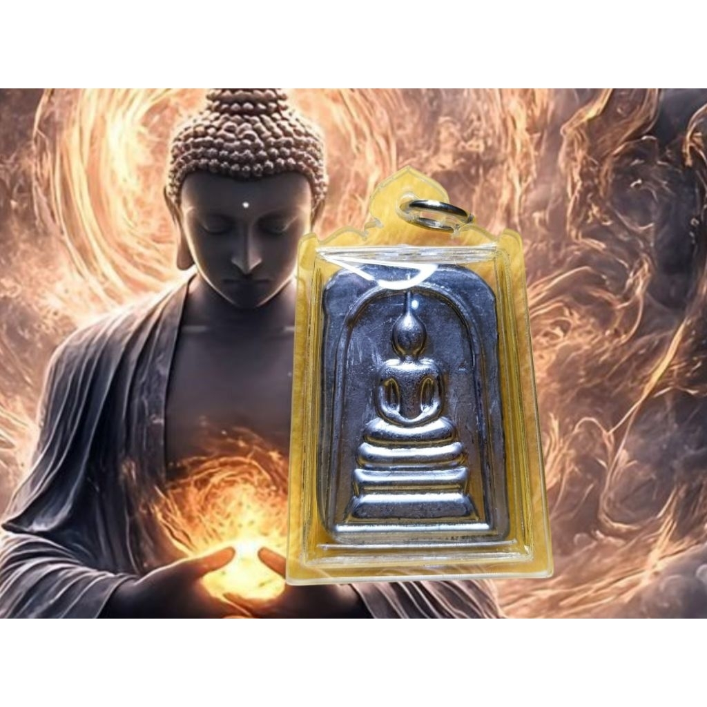 Phra Somdej Leklai Silver Gold Pim Yai/ Lp Somporn