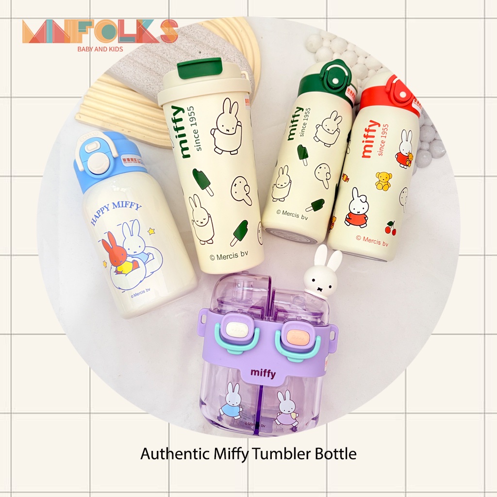 Minifolks KI315 - Miffy Stainless Steel Bottle / Botol Minum Premium Miffy