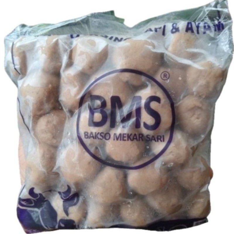 BMS Bakso Sapi  Pentol Besar (Isi 25pcs) dan Pentol sedang (Isi 50pcs) Kemasan 625gram