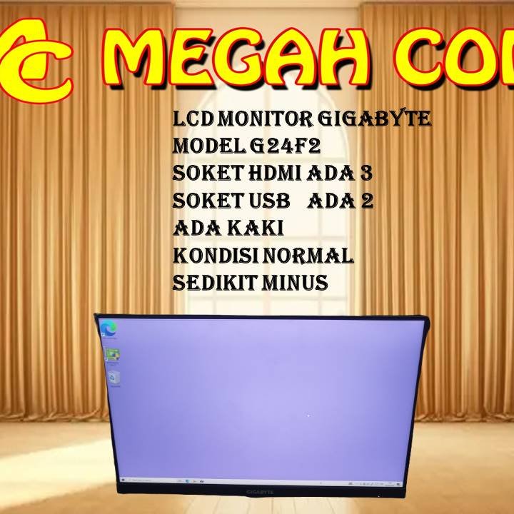 LED MONITOR GIGABYTE MODEL G24F2