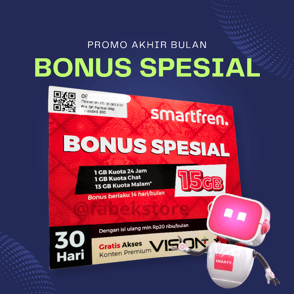 BONUS SPESIAL 360 GB KARTU PERDANA SMARTFREN SEGEL