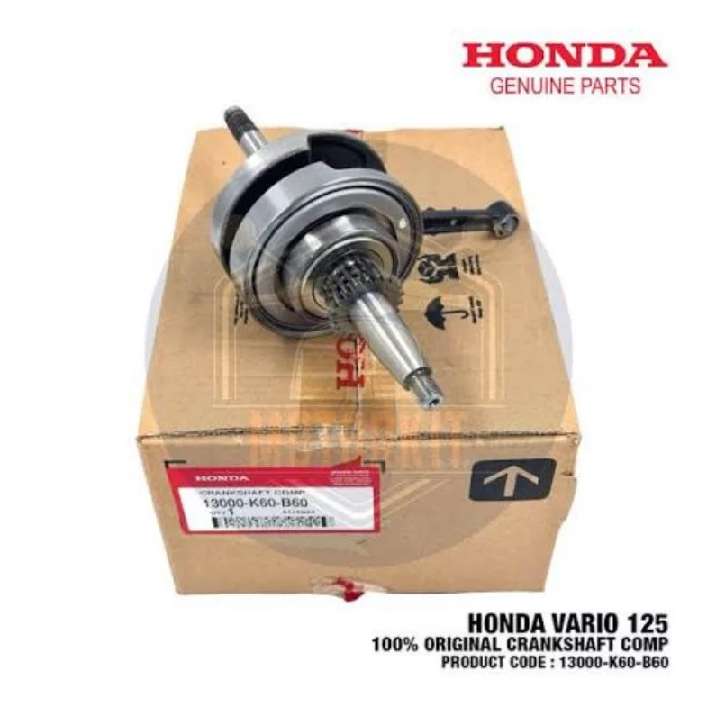 13000-K60-B60 HGP AHM 100% KRUK AS  KREK AS BANDUL CRANK SHAFT VARIO 125 LED 2018 2019 2024 13000K60