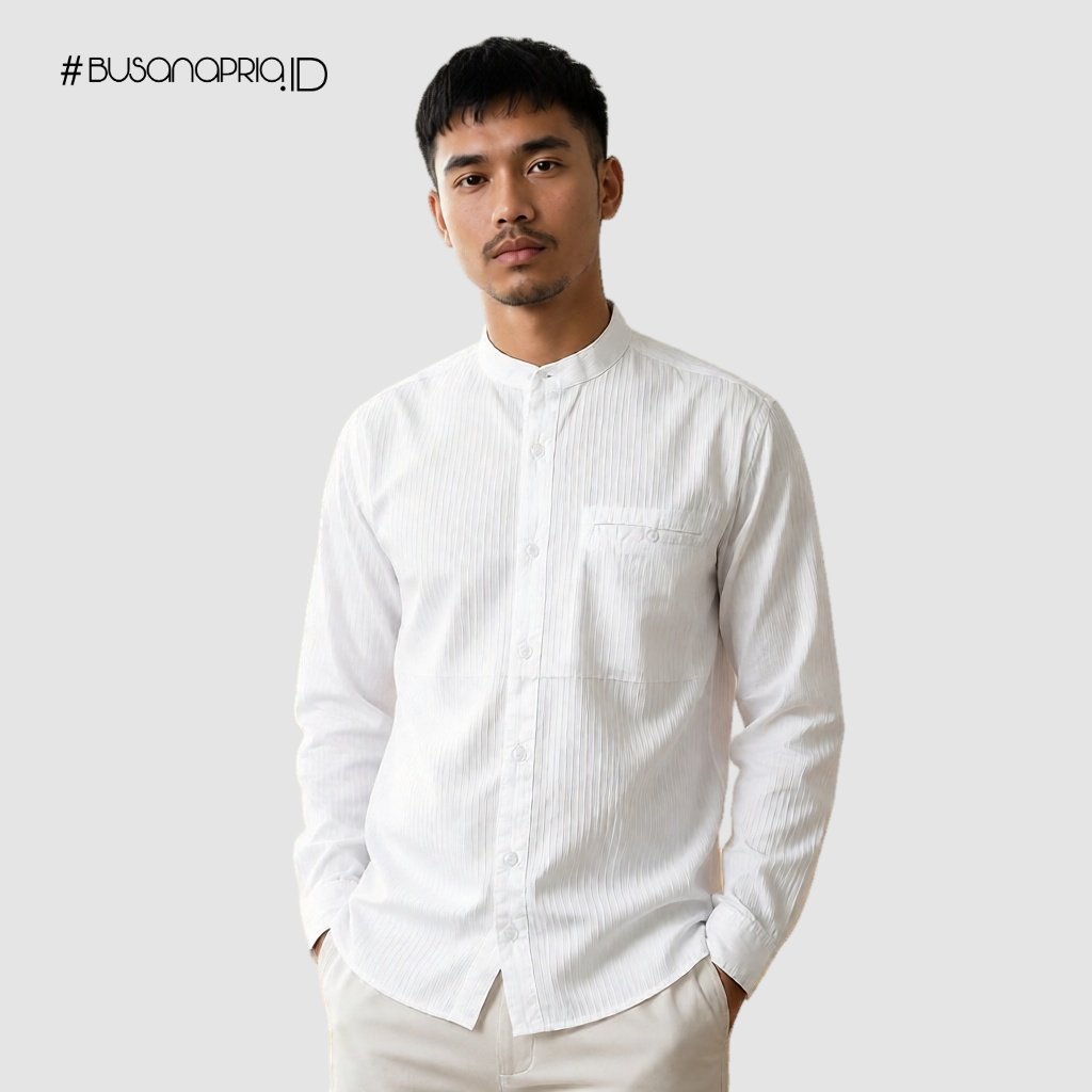 Kemeja Koko Premium Lengan Panjang - Kemko Ezio Premium | BusanaPria.ID