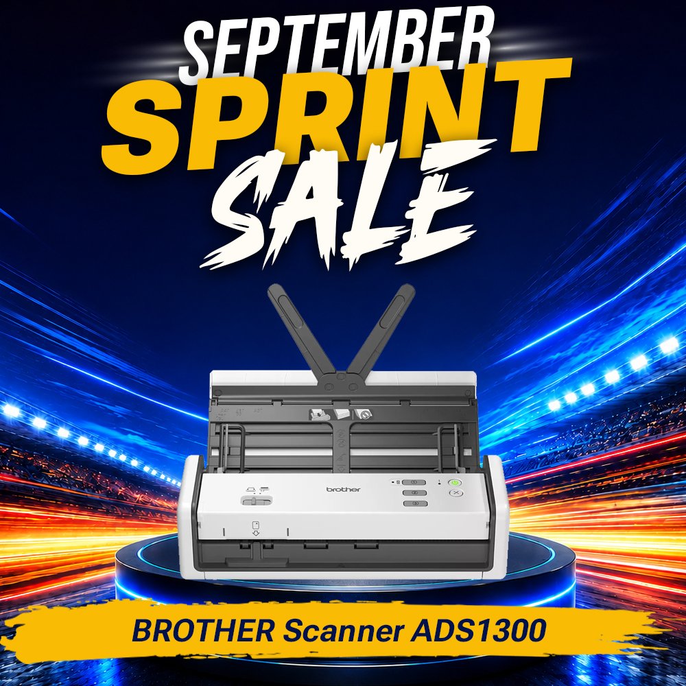 BROTHER Scanner F4 ADS 1300 Scanner Portable Document Scanner Original GARANSI 3 TAHUN