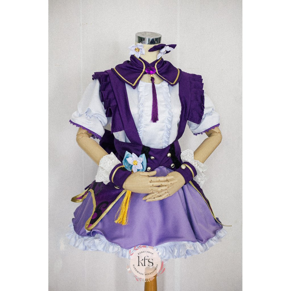 PRE ORDER l Kostum Keqing Maid Genshin Impact Cosplay Handmade