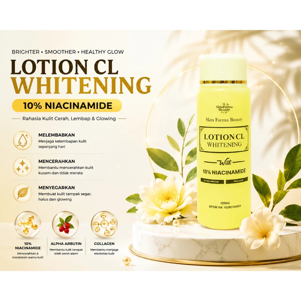 [ SkinFarmaBeauty ] BODY LOTION WHITENING CL FARMASKIN Perawatan Mencerahkan Tangan - HB CL