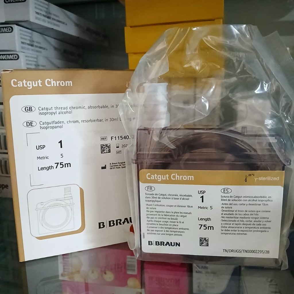 Benang Catgut Chromic Roll no.1 Bbraun