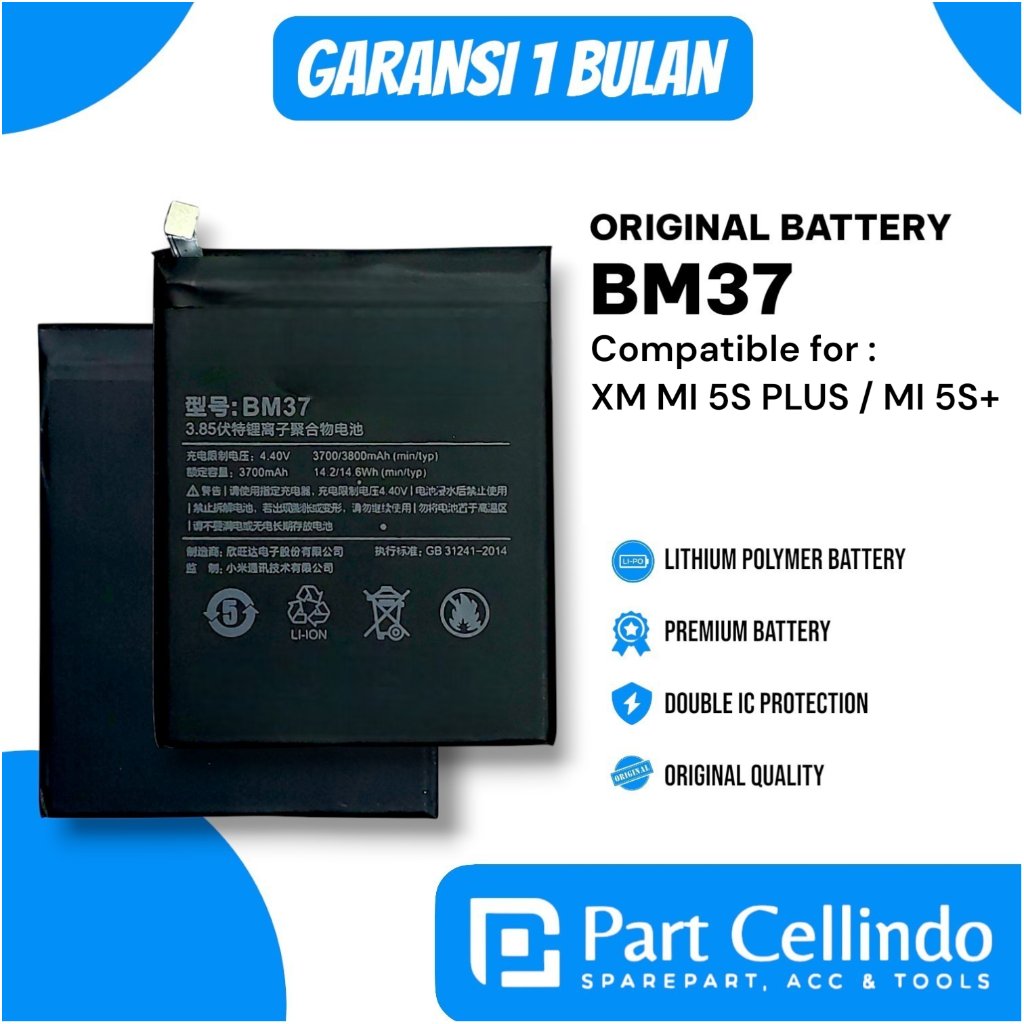 BATERAI BATRE XIAOMI BM37 / MI 5S PLUS / MI 5S+