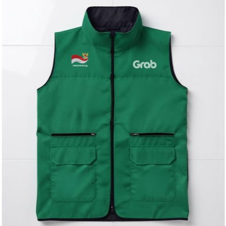 Terbaru.. Rompi ojol premium berkulaitas /  rompi grab / rompi gojek / rompi custom cod / rompi grab