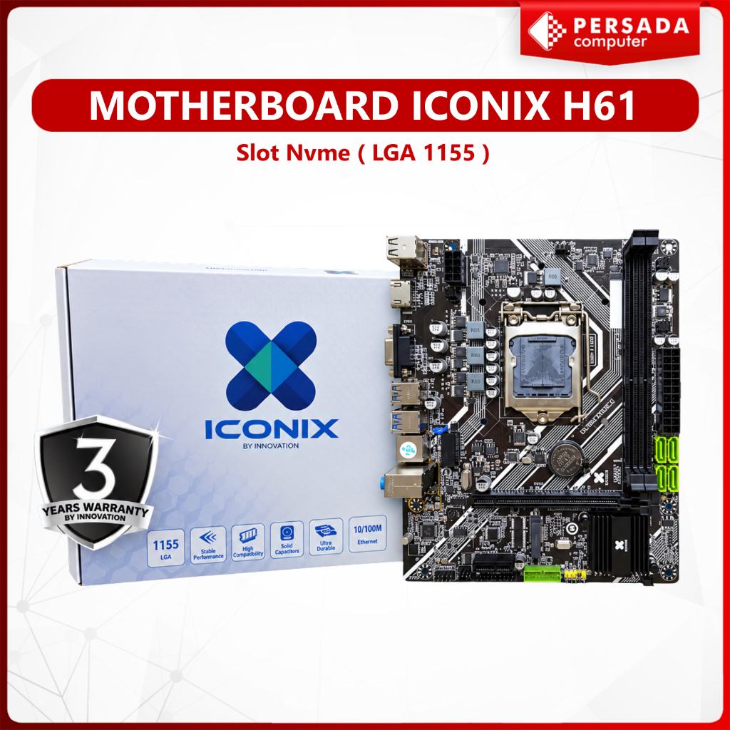 Motherboard Iconix H61 Slot Nvme ( LGA 1155 )