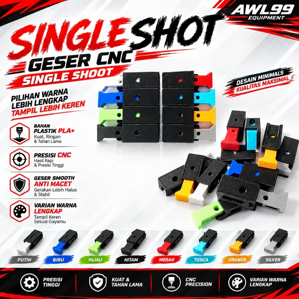 SINGLE SHOT GESER CNC SINGLE SHOOT WARNA TERBARU