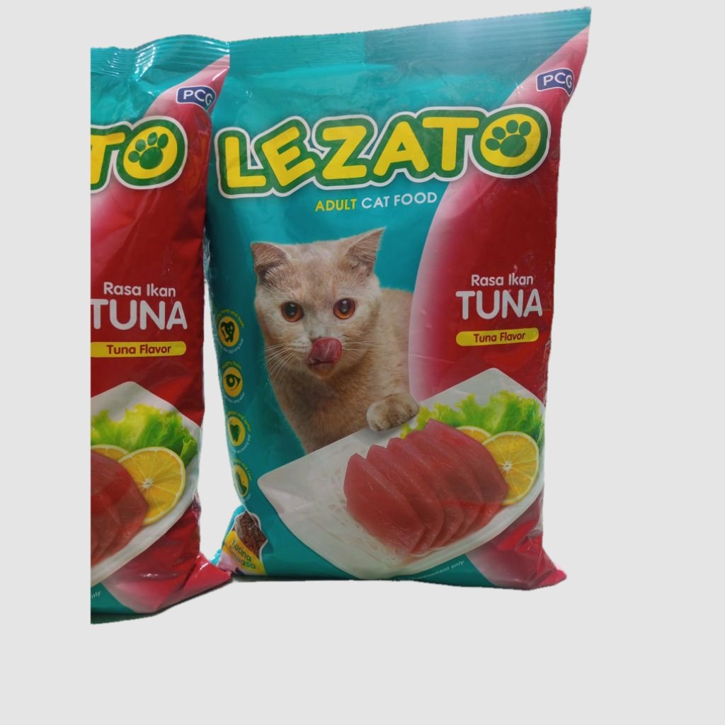 MAKANAN KUCING LEZATO TUNA 20KG - Makanan Kucing Dewasa Lezato 20kg dengan Tekstur Kibble Sehat