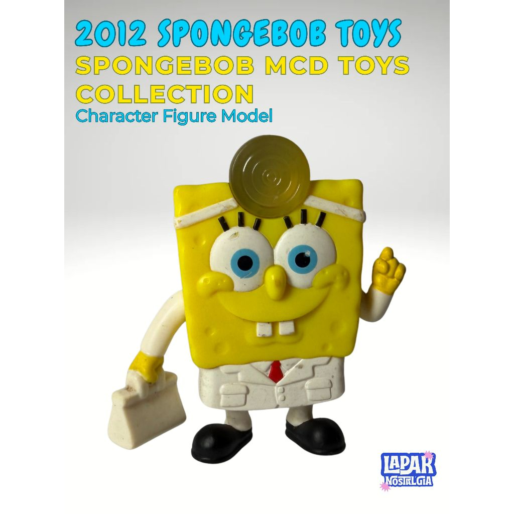 [SPONGEBOB] Figure Karakter SpongeBob MCD Toys Collection 2012 mainan karakter