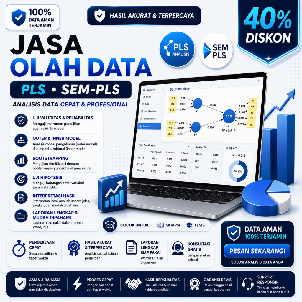 OLAH DATA DAN ANALISI DATA SOFTWARE SEMPLS I SPSS STATISTIK I NVIVO