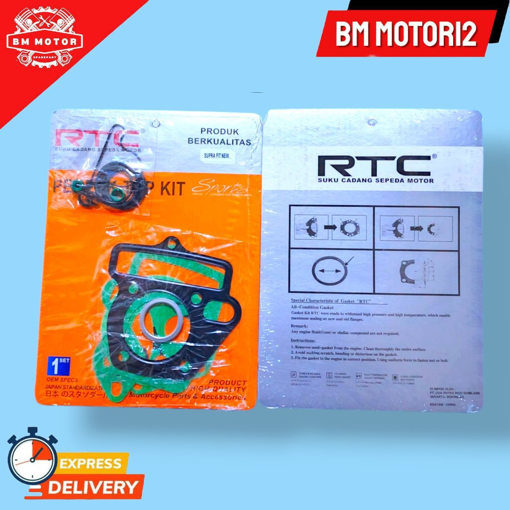 PAKING TOPSET/GASKET TOP SET SUPRA FIT NEW/FIT LAMA/LEGENDA RTC