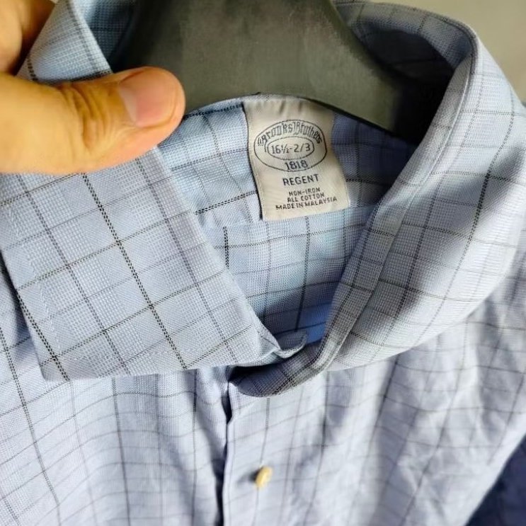 kemeja pria SIZE XXL branded kotak Brooks brothers