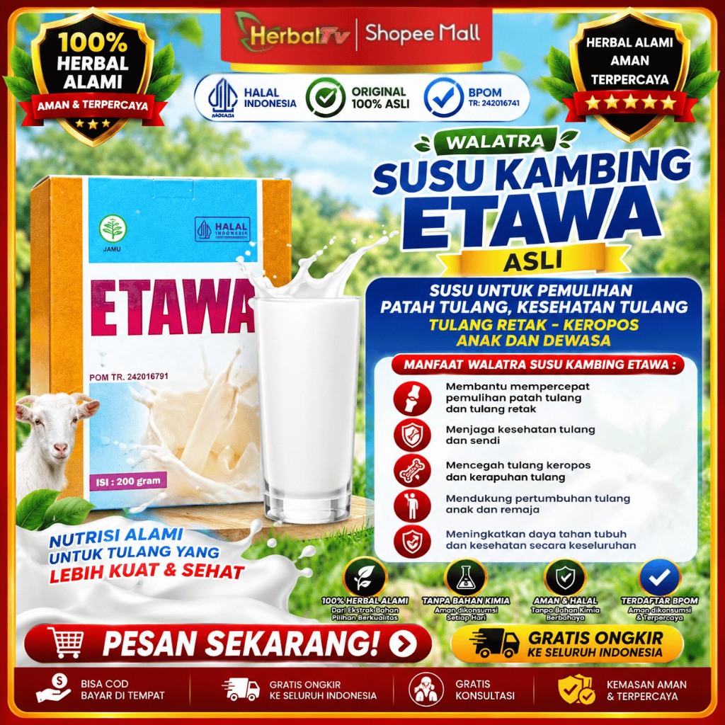Susu untuk Pemulihan Patah Tulang, Kesehatan Tulang - Tulang Retak - Keropos Anak dan Dewasa Walatra