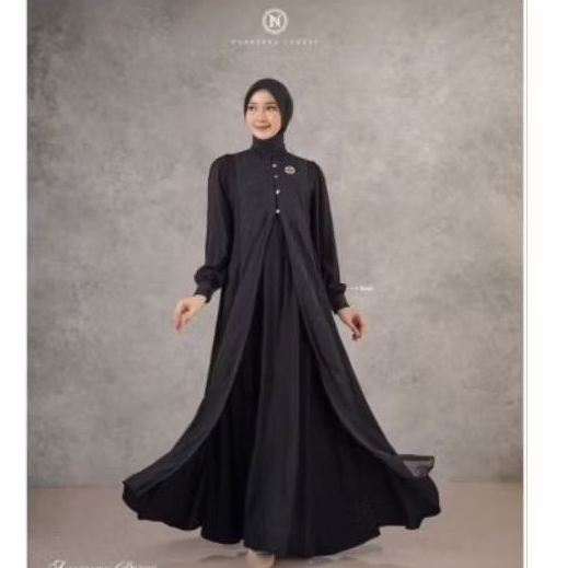 Gamis Zauhara Midi by Nadheera | Gamis Muslimah Wanita Elegan & Kekinian